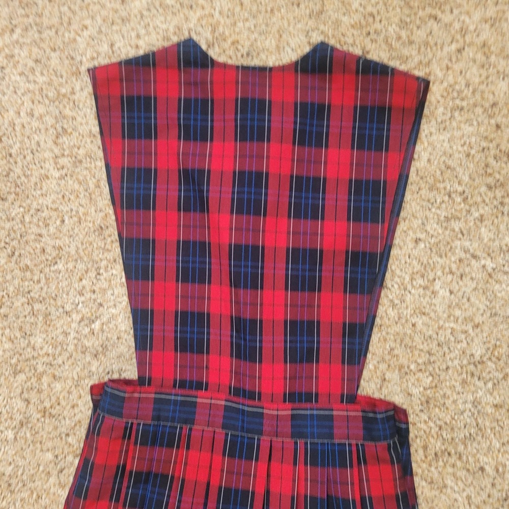 NWT Parker Girls Red Blue Plaid School‎ Uniform Jumper Dress 12 - Picture 7 of 8
